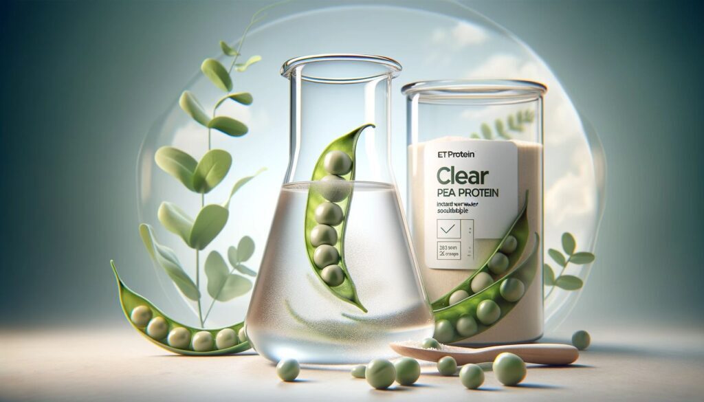 ETprotein leads in clear pea protein market with instant solubility, neutral taste, and odor, surpassing bitter-tasting competitors globally.