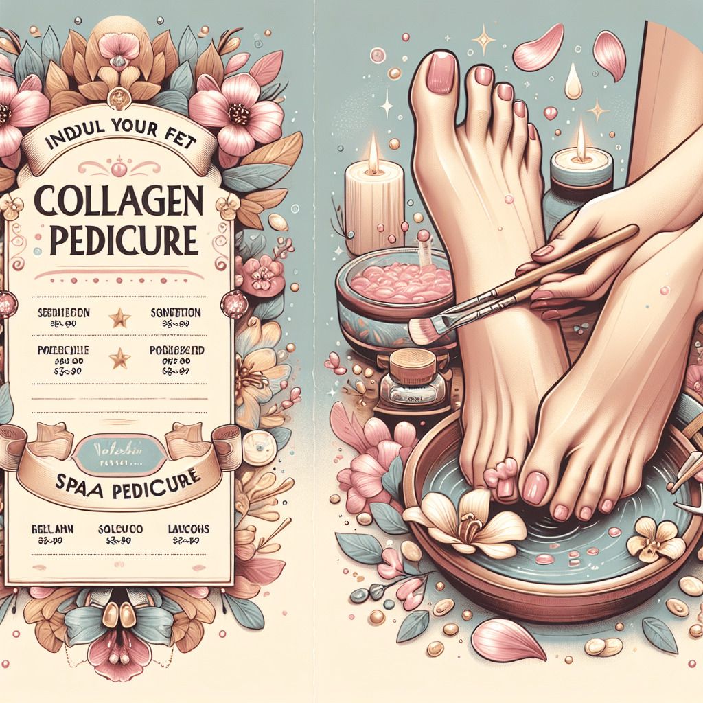 Collagen Spa Pedicure Menu: Indulge Your Feet