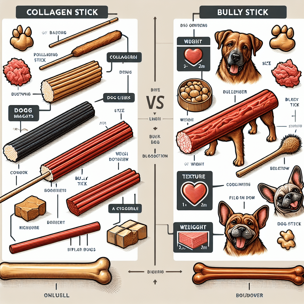 Collagen Stick vs Bully Stick: What's Best for Your Dog?