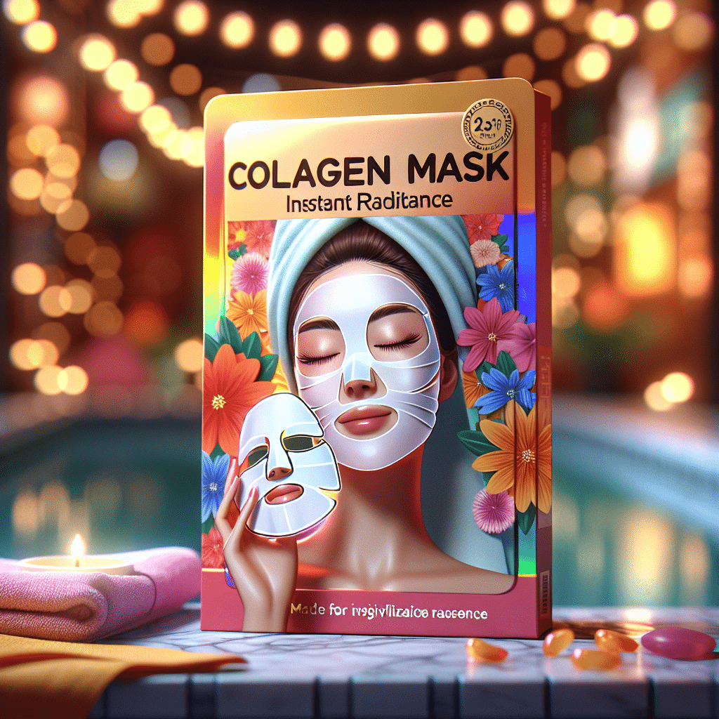 Collagen Face Sheet Mask: Instant Radiance