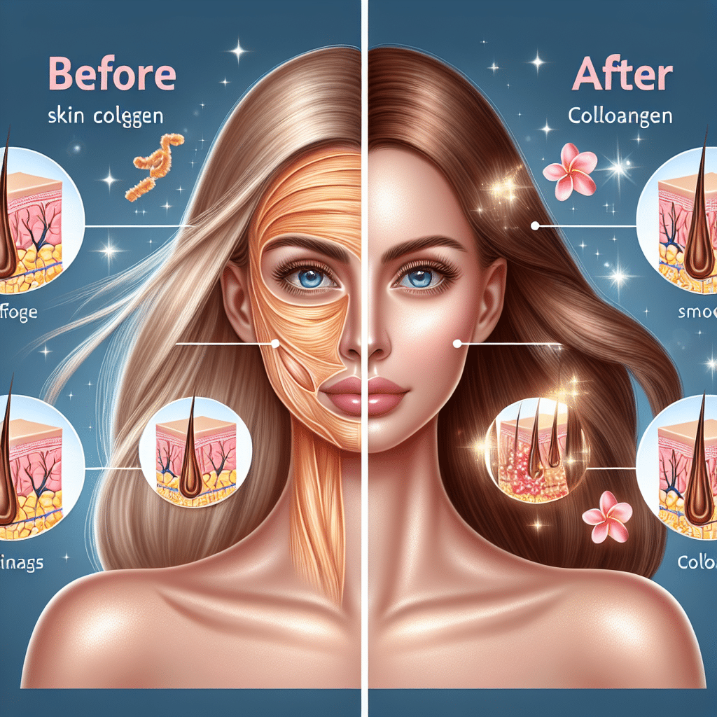 Skin Collagen Before and After Hair: Visible Differences