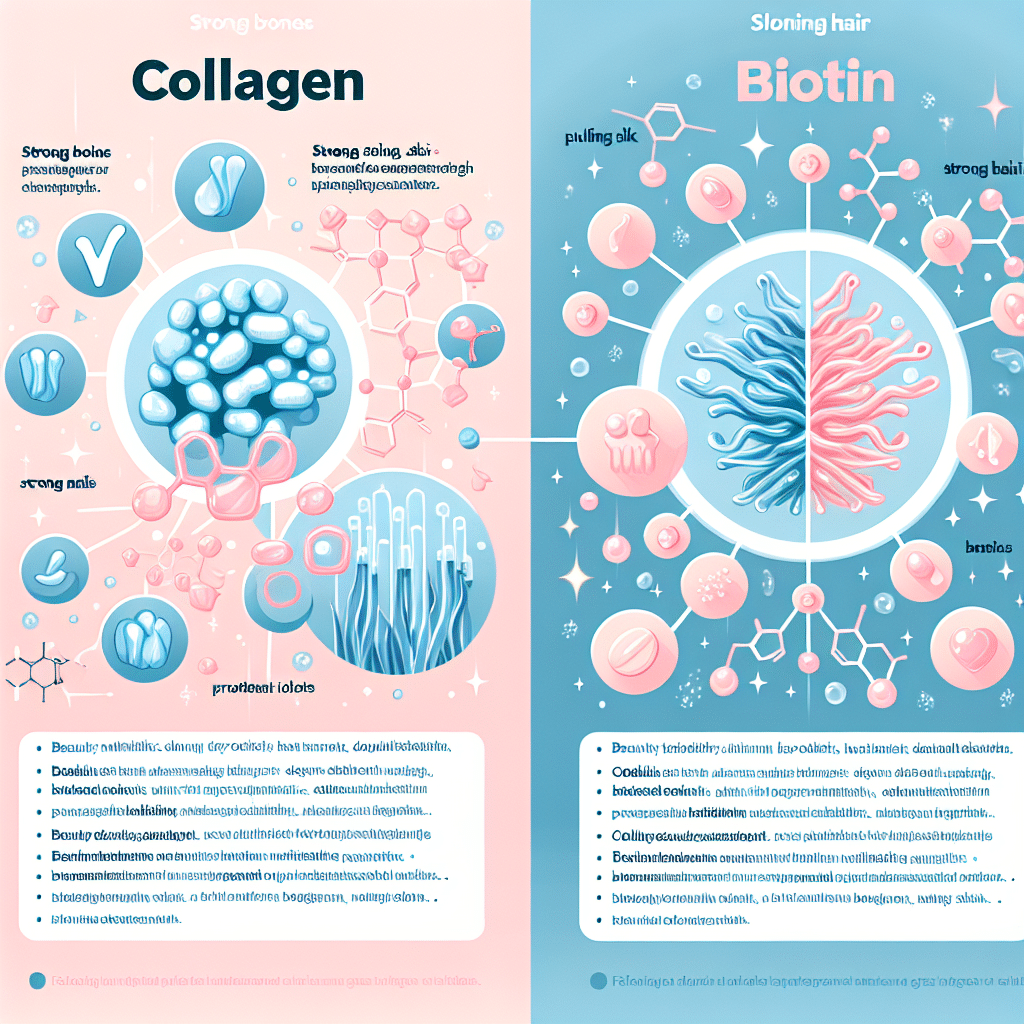 Difference Between Collagen and Biotin: Beauty Nutrients Uncovered