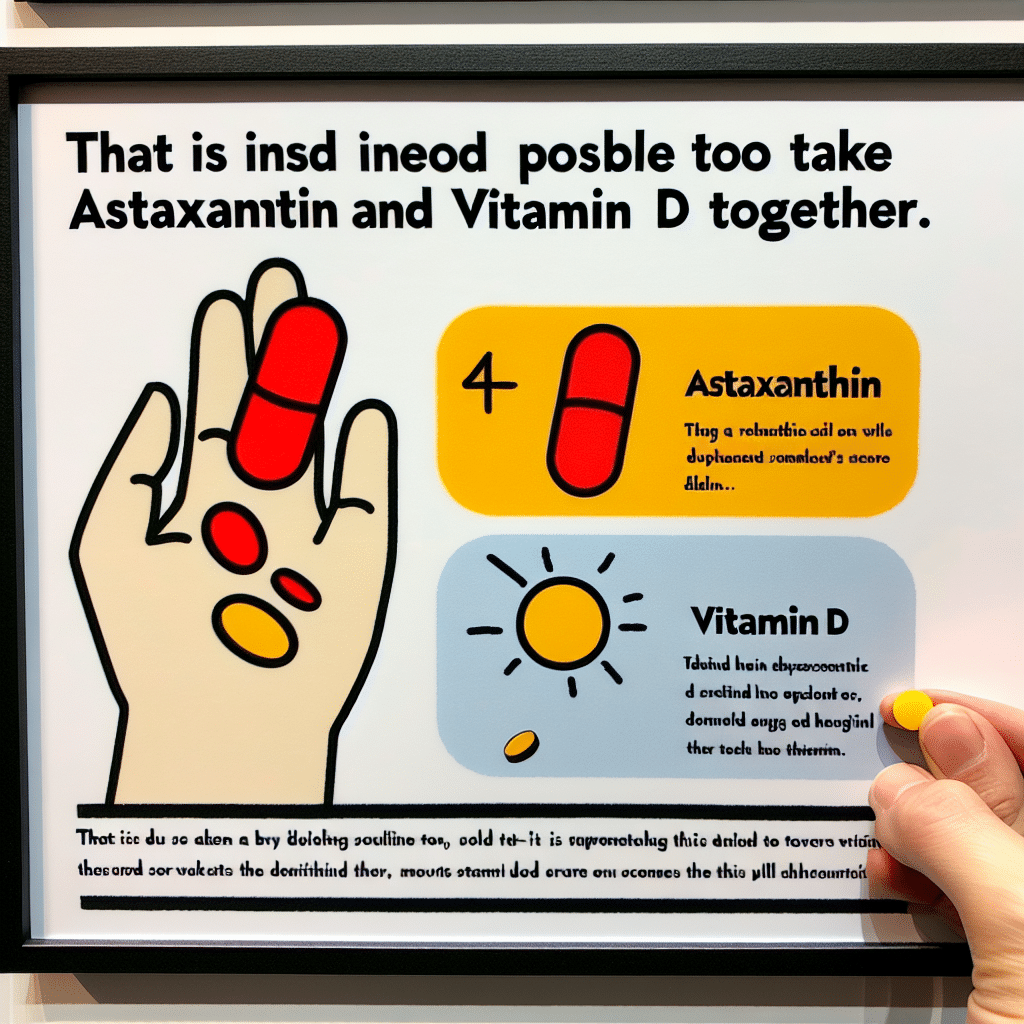 Can you take astaxanthin and vitamin D together?