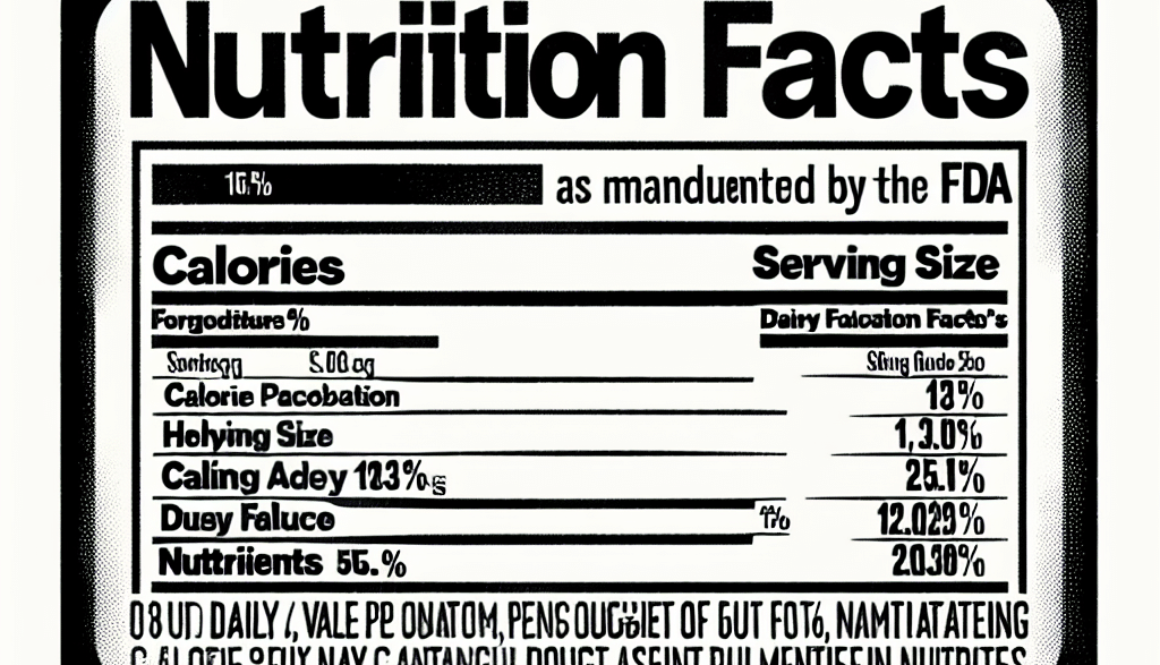 Nutrition Facts Label: FDA's Modernization Efforts