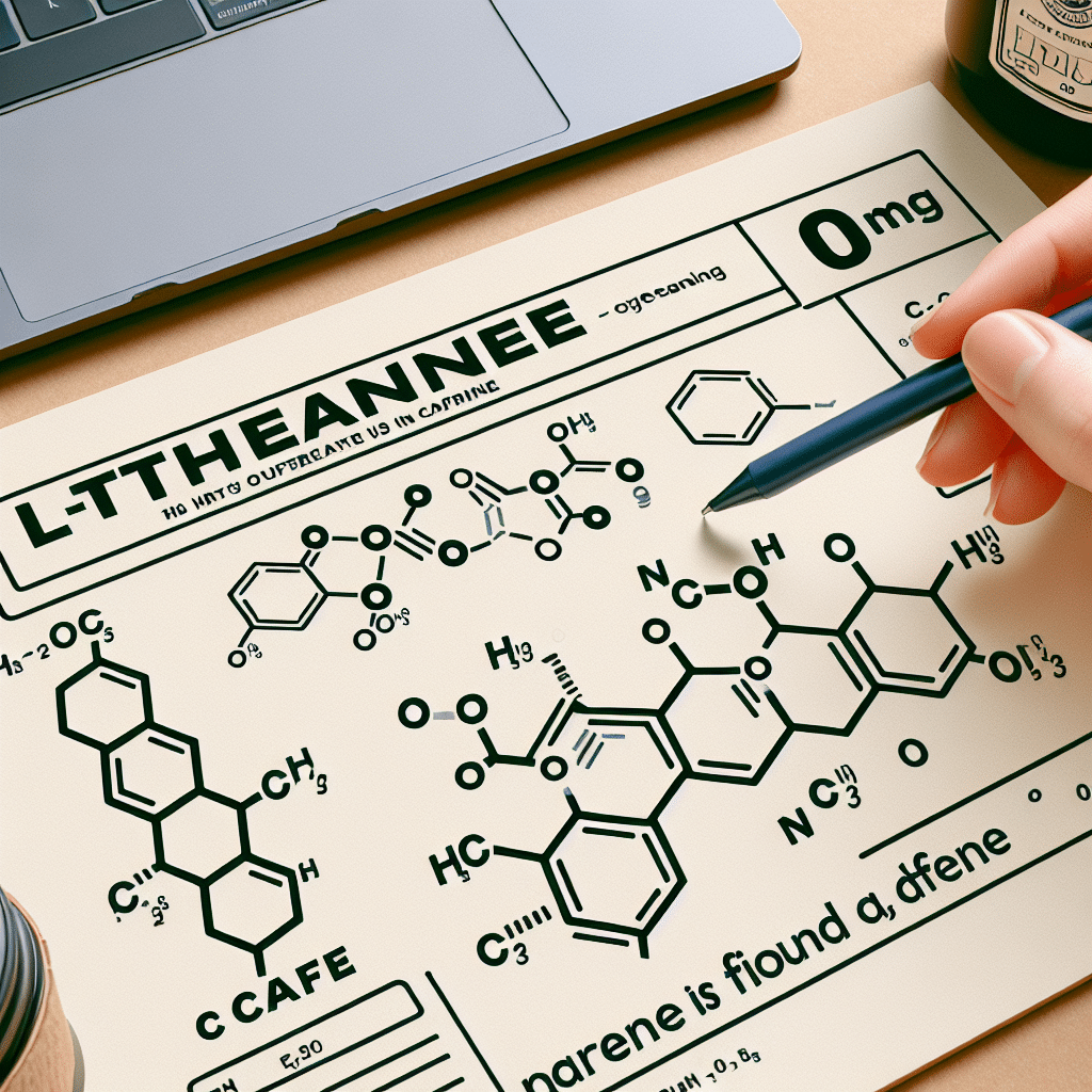 How much caffeine is in L-theanine?