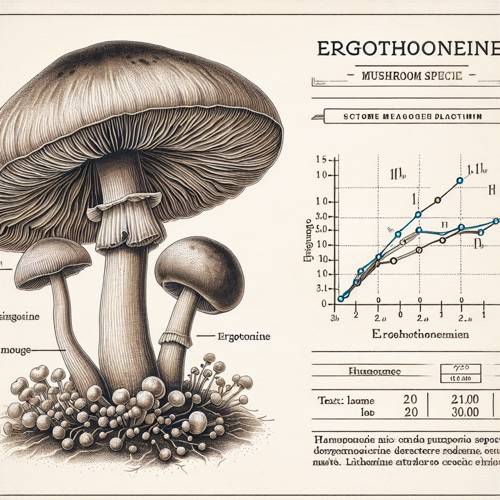 Which mushroom has the highest amount of ergothioneine?