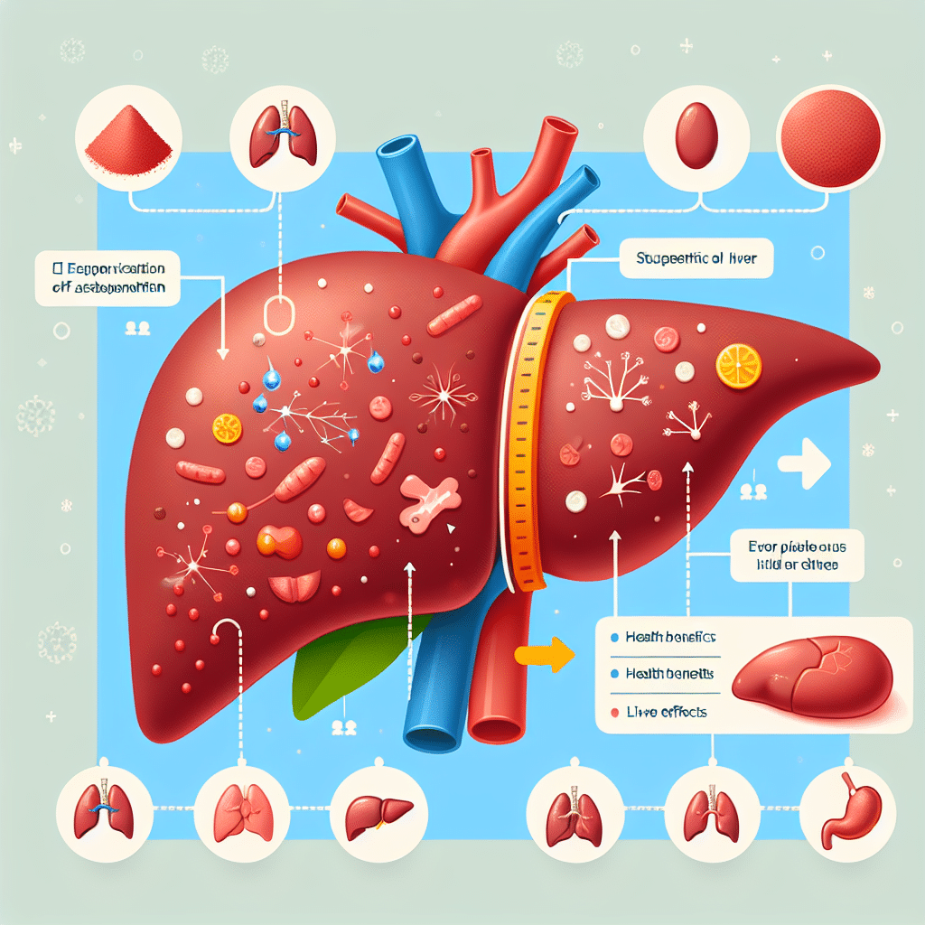 How does astaxanthin affect the liver?