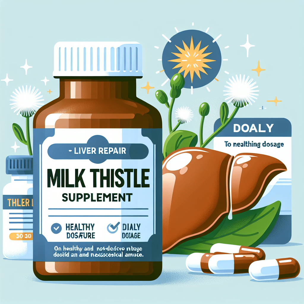How much milk thistle for liver repair?