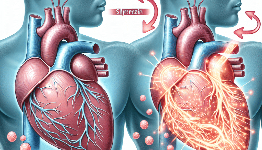 What effect does silymarin have on the heart?