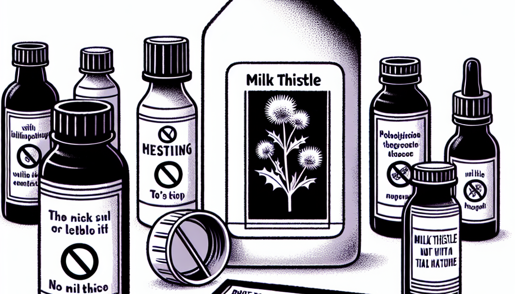 What should you not mix with milk thistle?