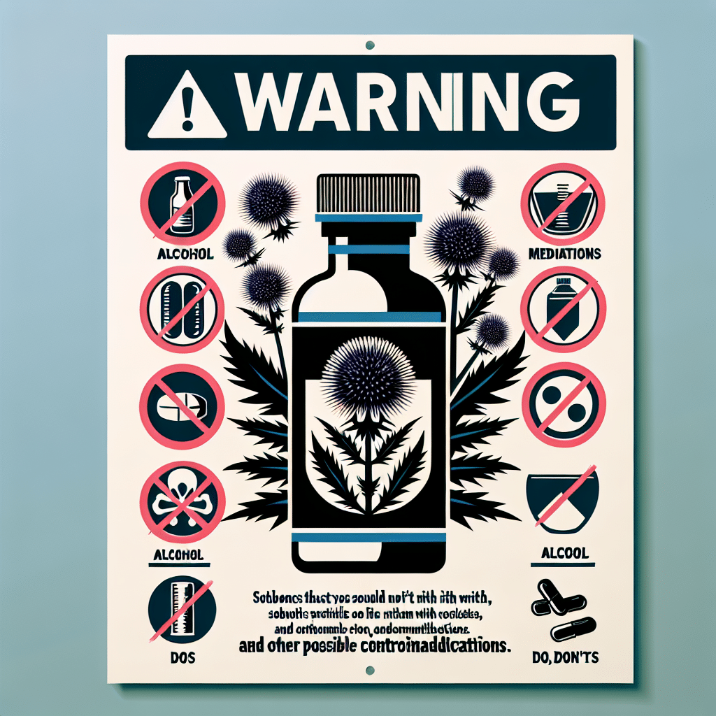 What should you not mix with milk thistle?