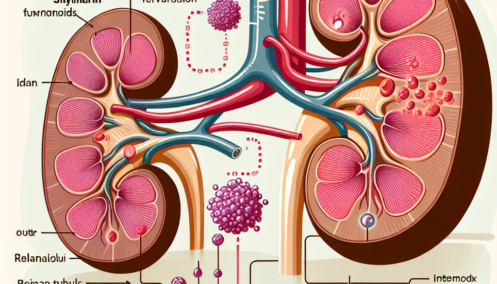 What does silymarin do to the kidneys?