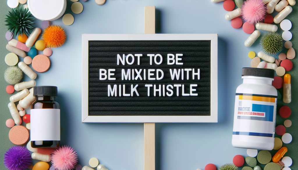 What should you not mix with milk thistle?