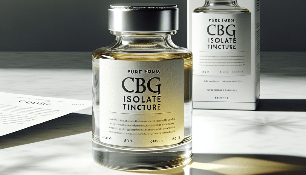 CBG Isolate Tincture: Pure Form Benefits