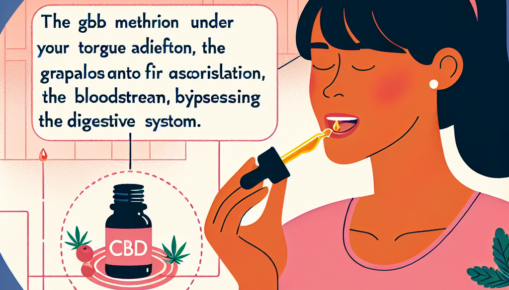 Why should you put CBD oil under your tongue?