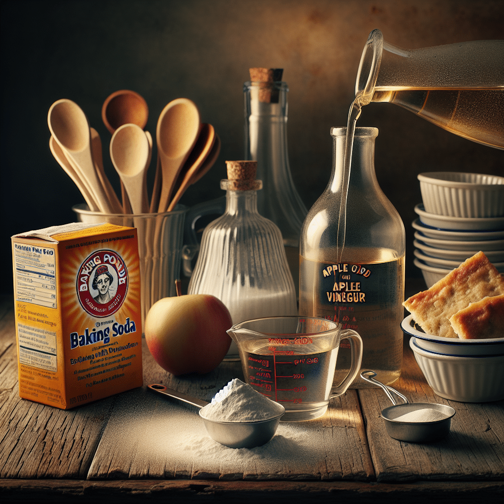 Baking Soda and Apple Cider Vinegar for Baking Powder