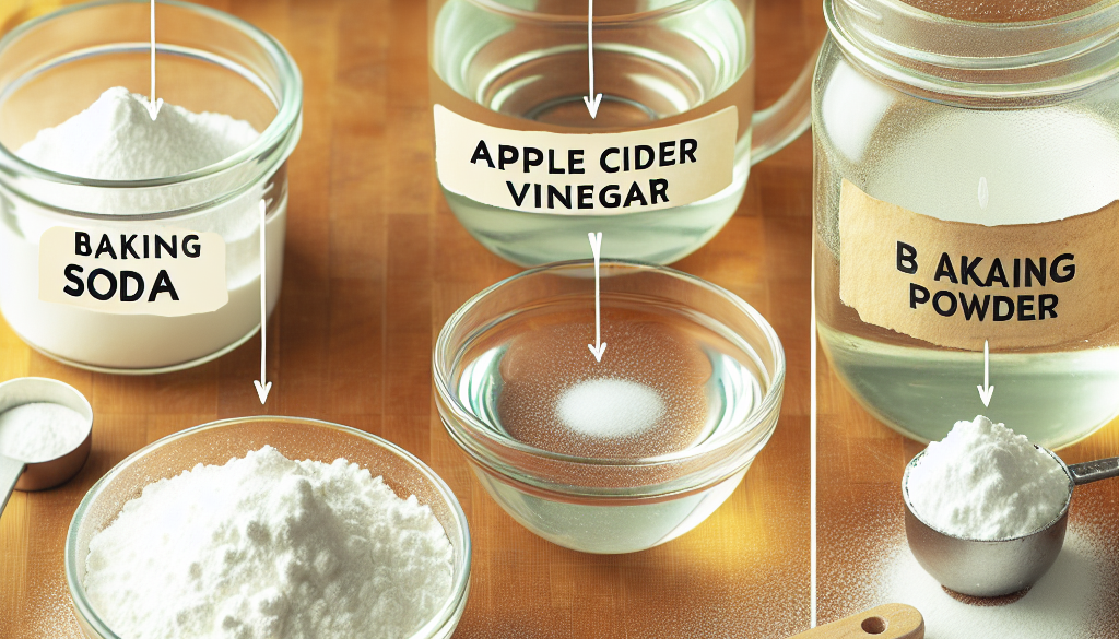 Baking Powder from Baking Soda and Apple Cider Vinegar