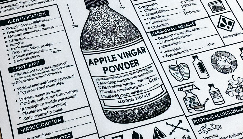 Apple Cider Vinegar Powder MSDS Guide