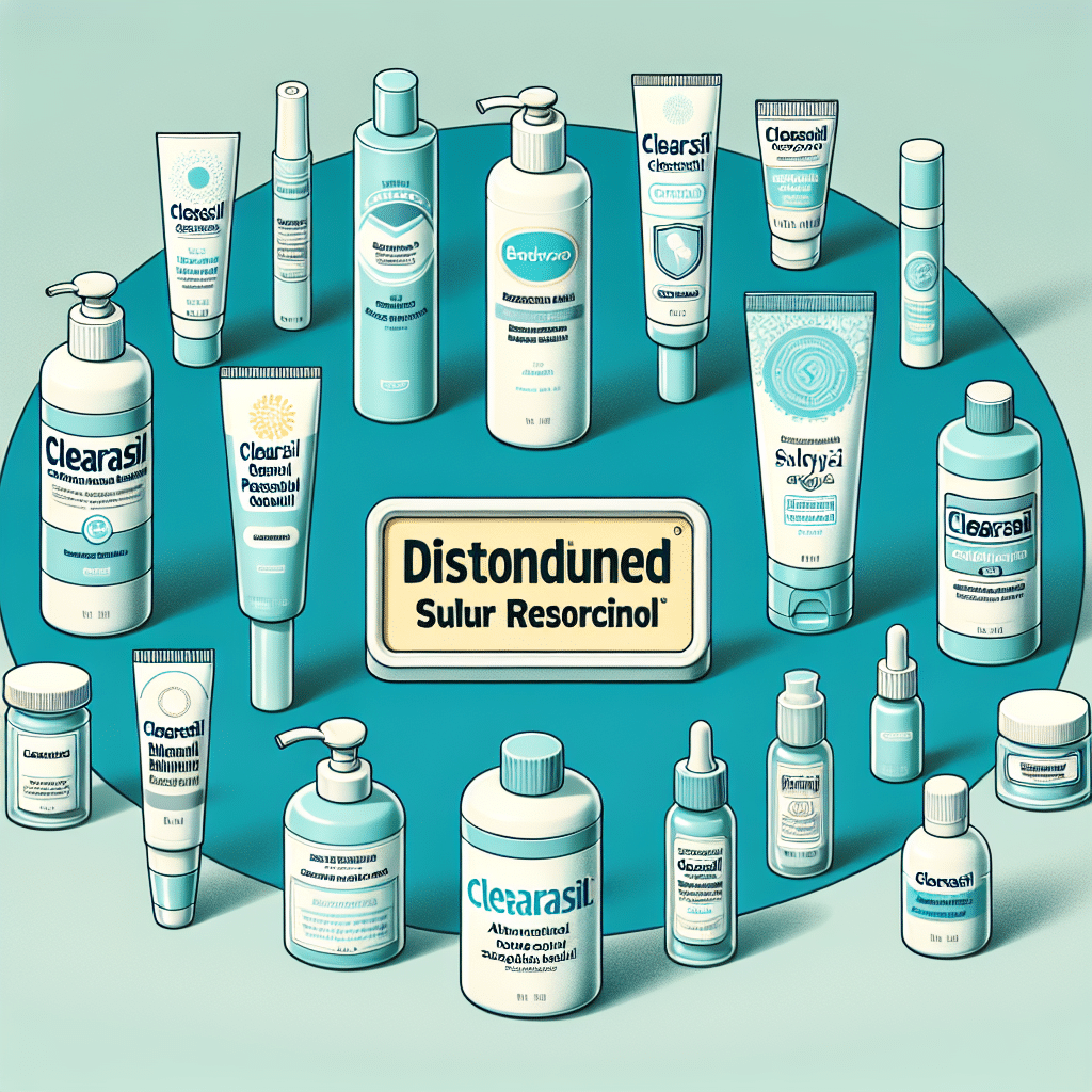 Clearasil Sulfur Resorcinol Discontinued: Alternatives