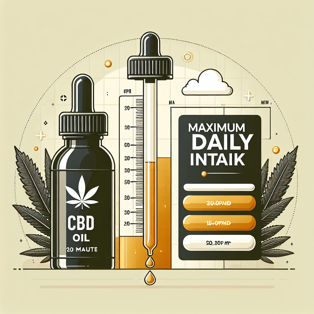 What is the maximum CBD oil intake per day?