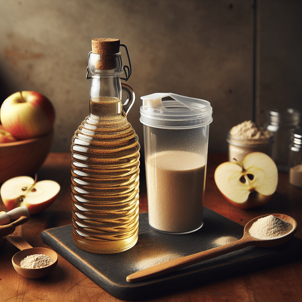 Apple Cider Vinegar and Protein Powder Mix