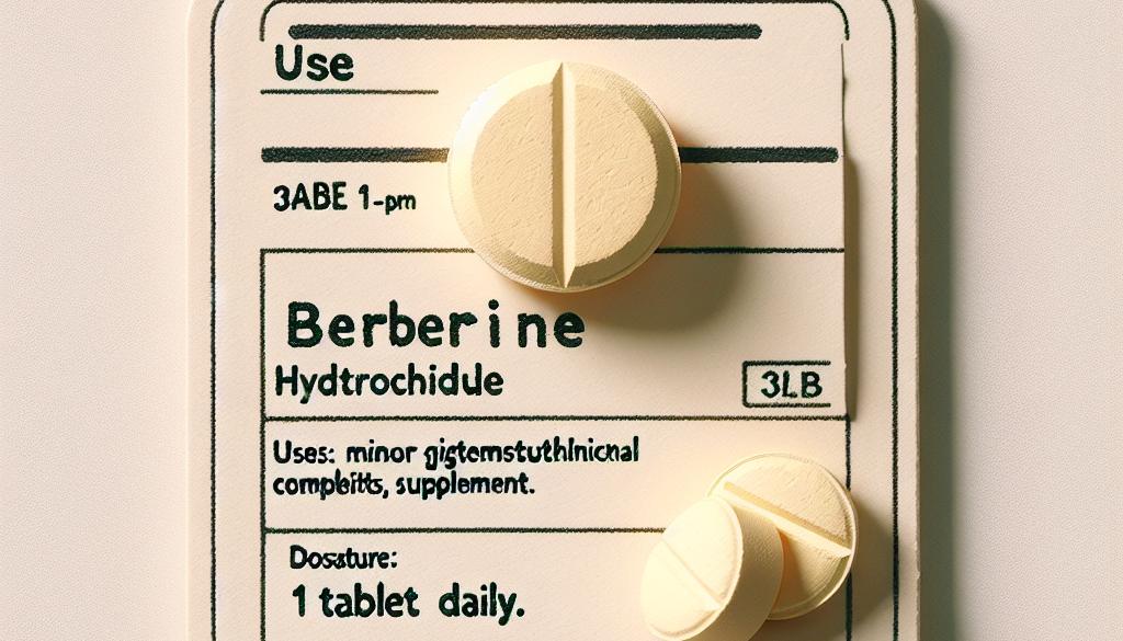 Berberine Hydrochloride Tablet: Uses and Dosage