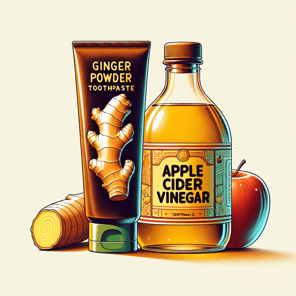 Ginger Powder Toothpaste and Apple Cider Vinegar