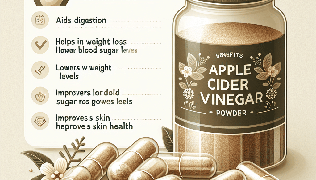 Apple Cider Vinegar Powder Capsules: Benefits and Uses