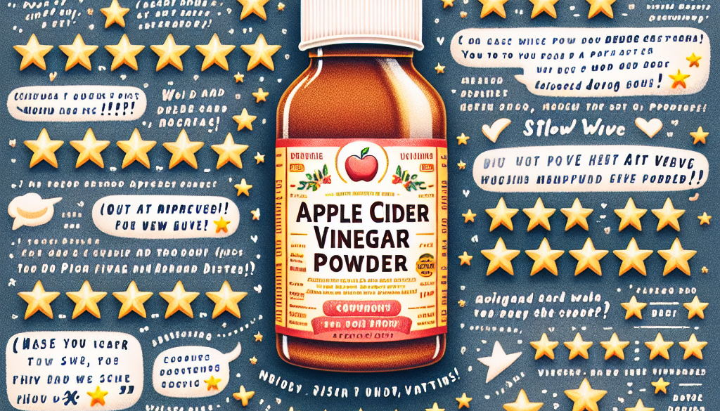 Apple Cider Vinegar Powder Reviews and Ratings