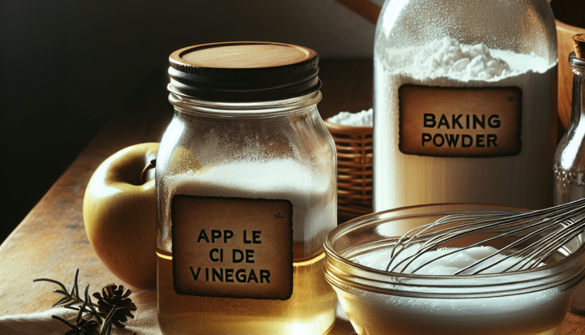 Apple Cider Vinegar and Baking Powder Egg Substitute