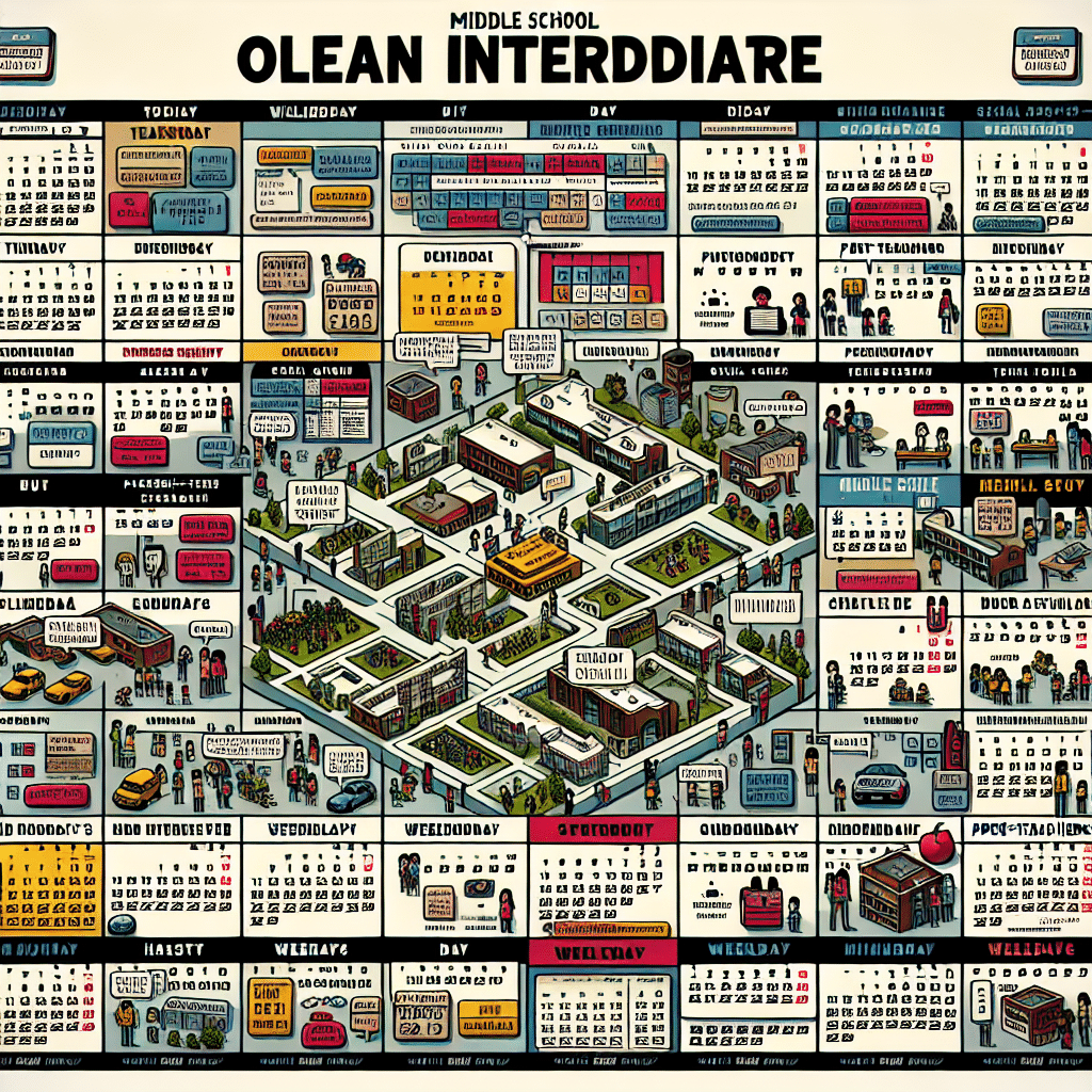 Olean Intermediate Middle School Calendar Overview