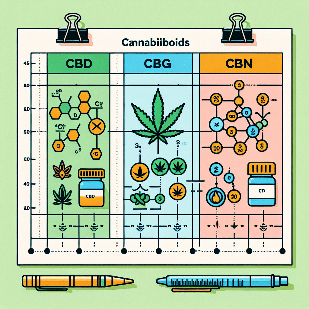 CBD CBG CBN Chart: Cannabinoid Comparison