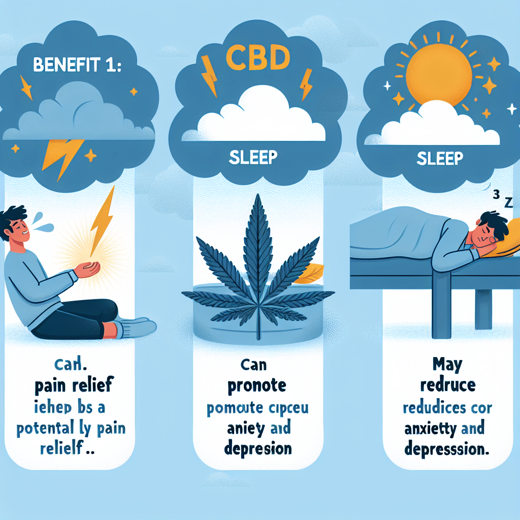 What are 3 benefits of CBD?