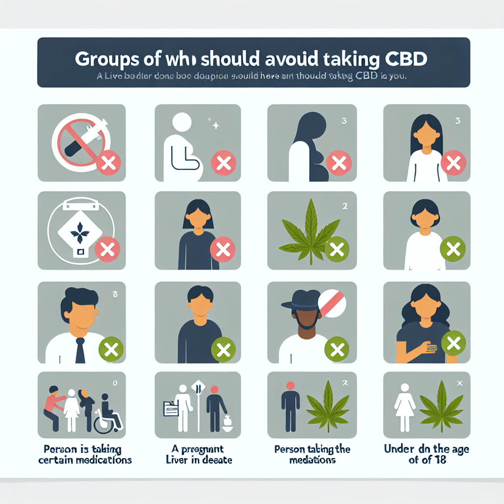 Who should avoid taking CBD?