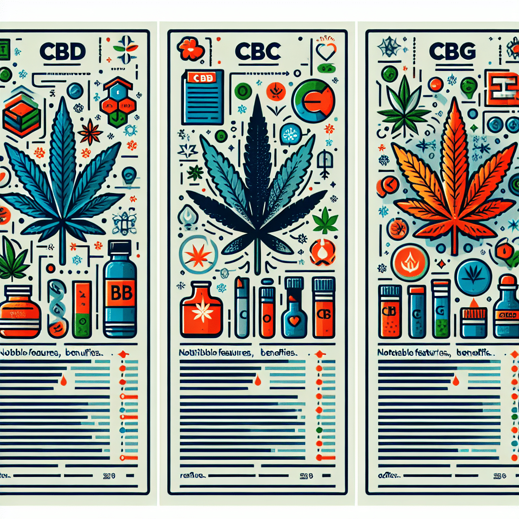 CBD vs CBC vs CBG: Detailed Comparison