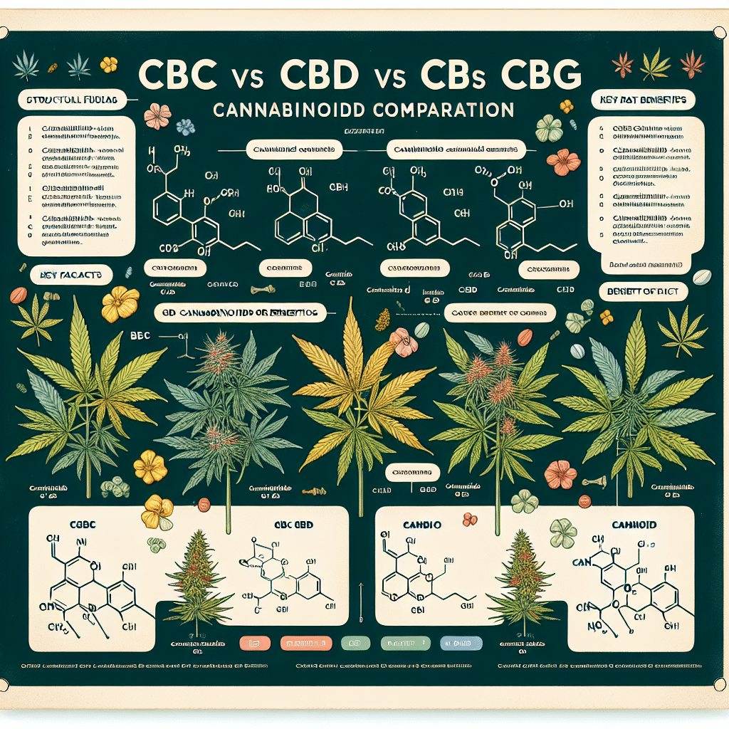 CBC vs CBD vs CBG: Cannabinoid Comparison