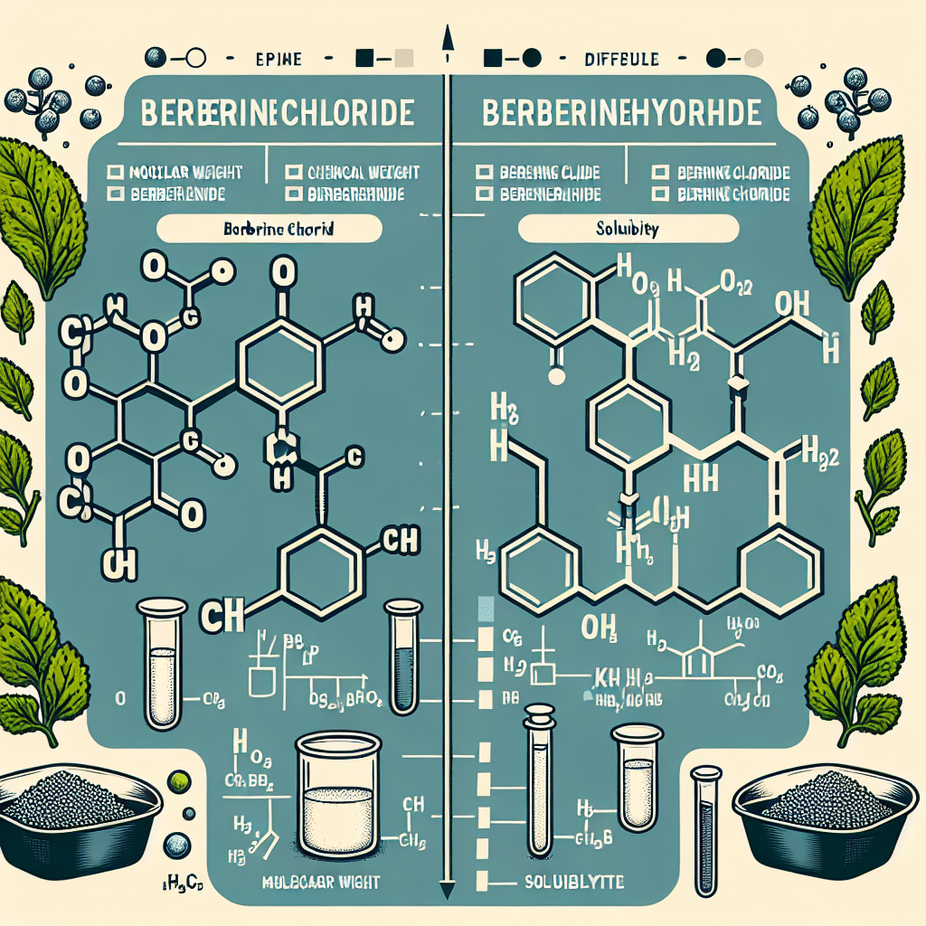 Berberine Chloride vs Hydrochloride: Comparison