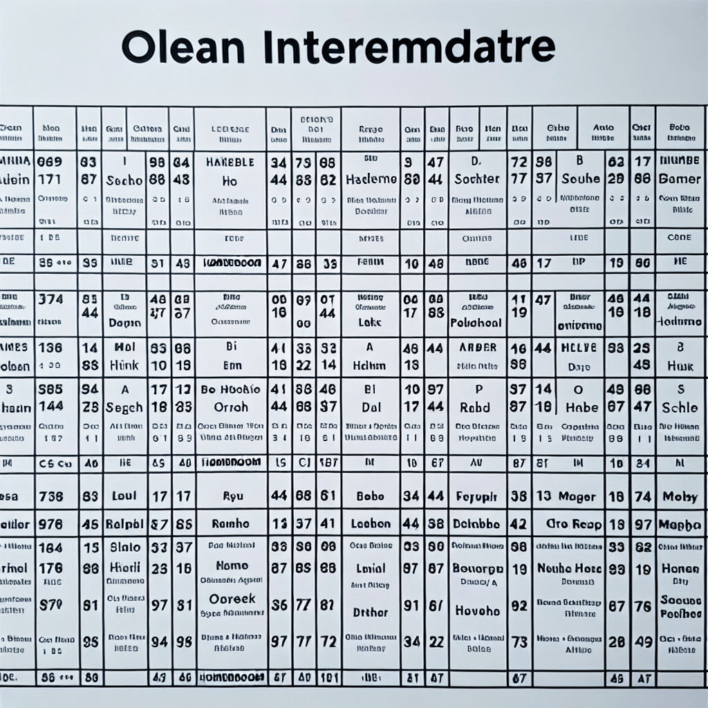 Homeroom Listing for Olean Intermediate Middle School