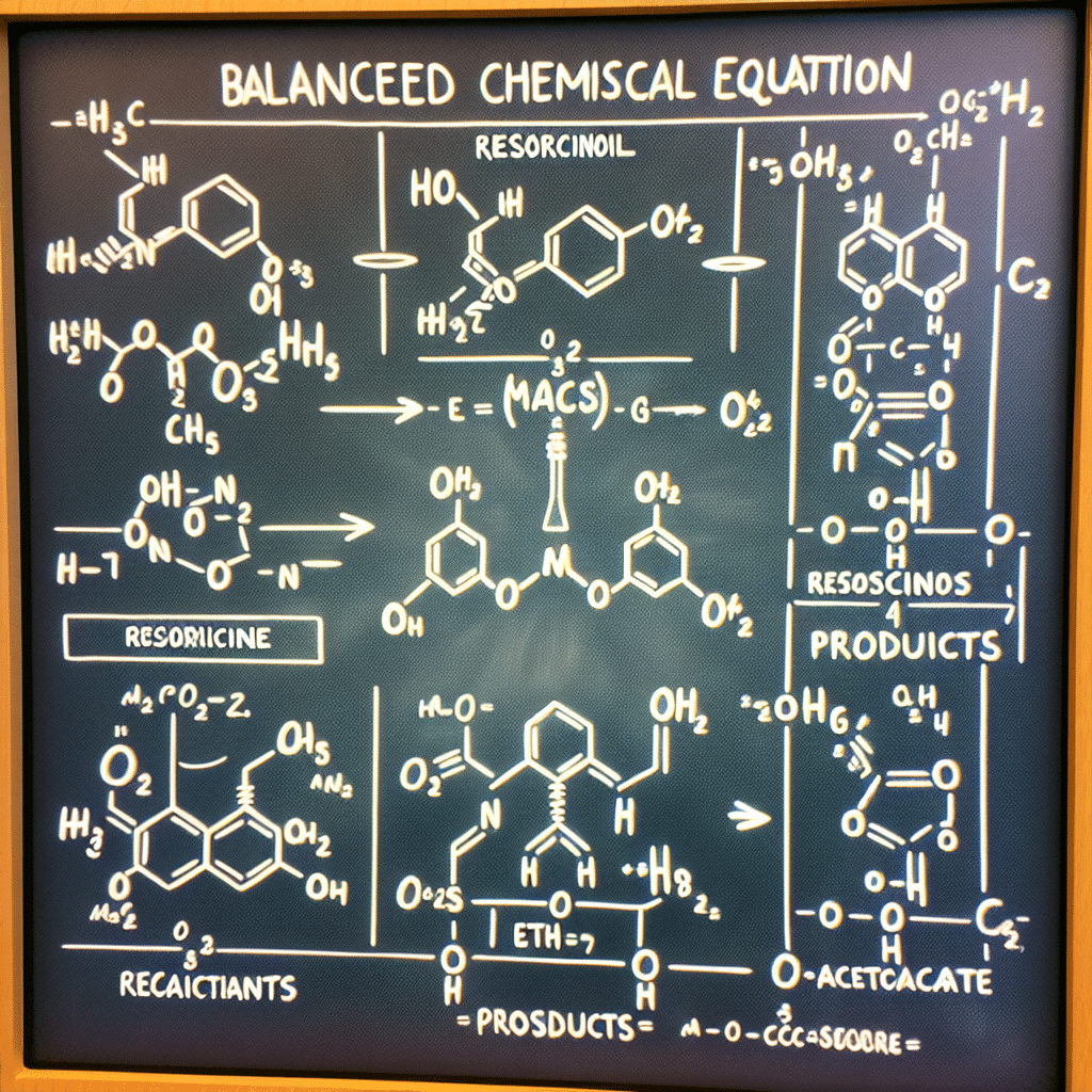 Resorcinol and Ethyl Acetoacetate Balanced Equation