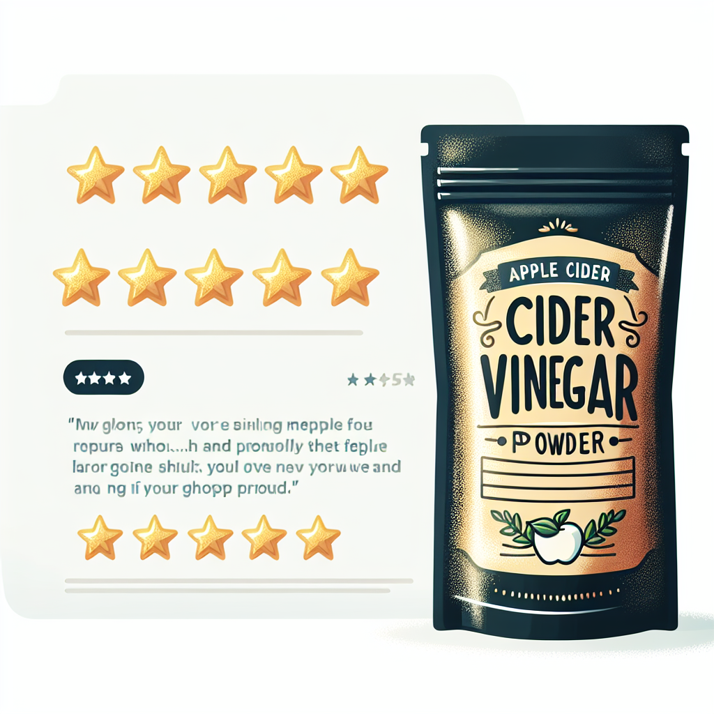 Apple Cider Vinegar Powder on Amazon Review