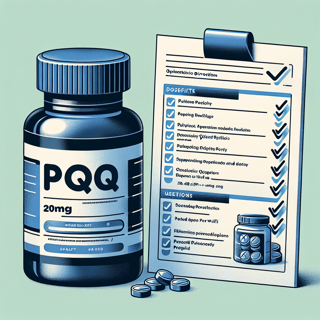 PQQ 20mg: Dosage and Uses