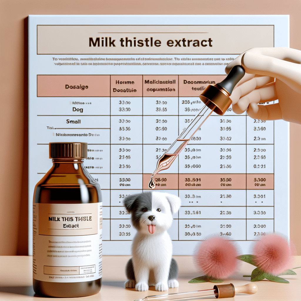 Milk Thistle Extract Dosage for Dogs