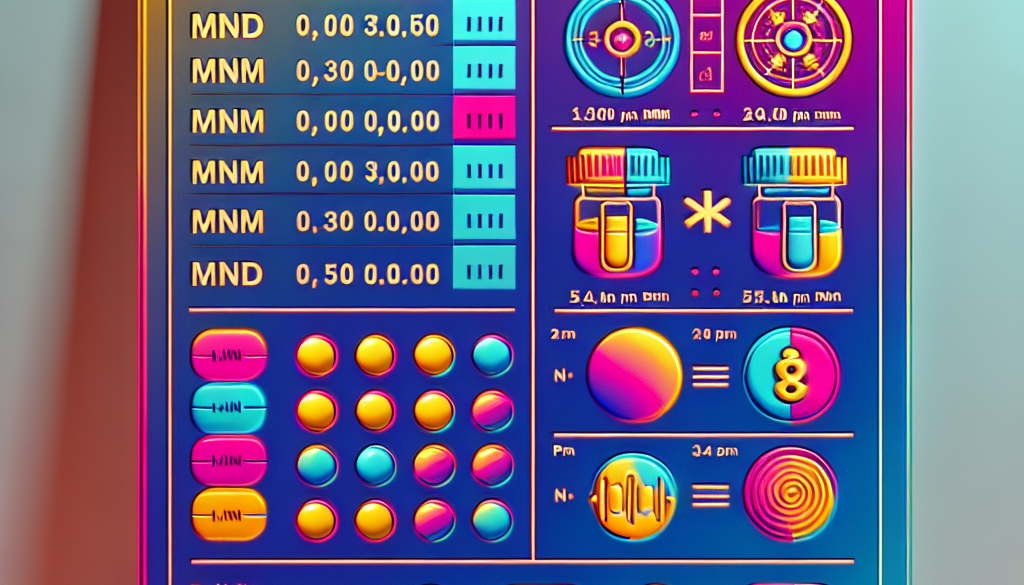 Mnm Dosage: Recommended Amounts