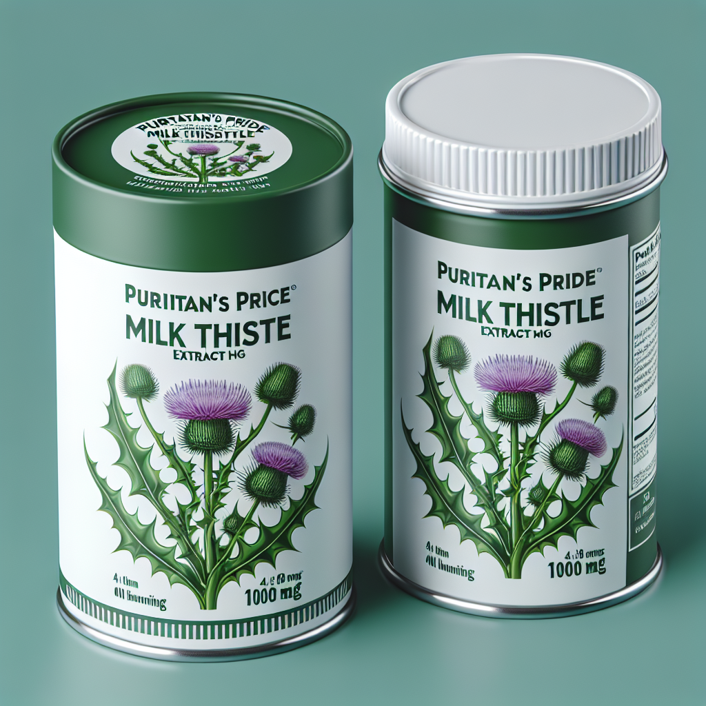 Puritan's Pride Milk Thistle 4 1 Extract 1000 mg