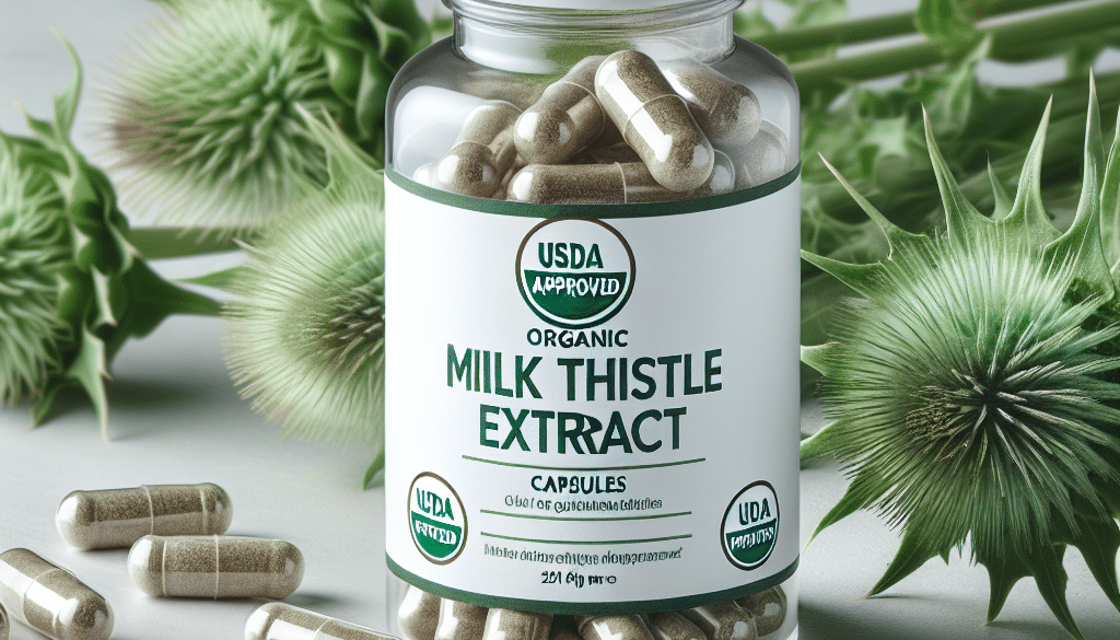 Zazzee USDA Organic Milk Thistle Extract Capsules