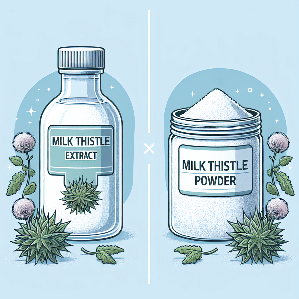 Difference Between Milk Thistle Extract and Powder