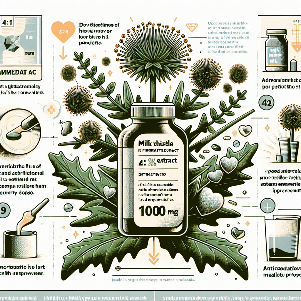 Milk Thistle 4 1 Extract 1000 mg Benefits