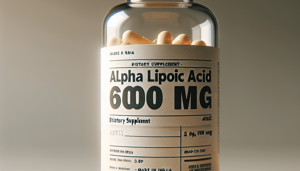 Alpha Lipoic Acid 600 mg Tablets India