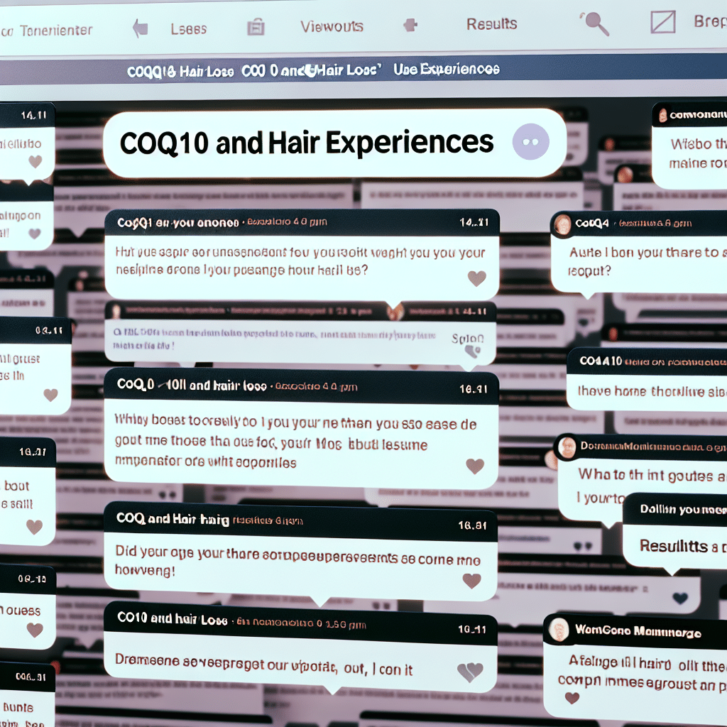 CoQ10 Hair Loss Forum: User Experiences