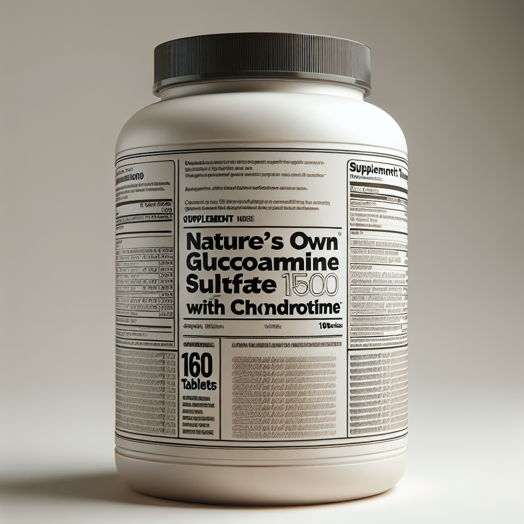 Nature's Own Glucosamine Sulfate 1500 with Chondroitin 160 Tablets